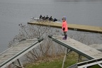 Greta on the dock ramps